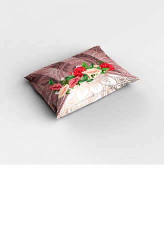 Monohome Brown Roses 3D Pamuk Saten Tek Kişilik Nevresim Takımı