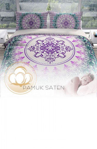 Perlasera Focus 3D Pamuk Saten Çift Kişilik Nevresim Seti