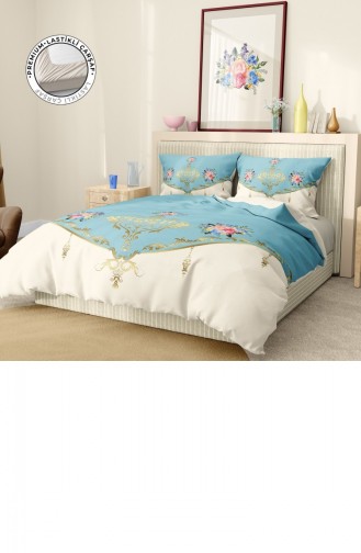 Monohome Premium Luxury Çift Kişilik Nevresim Takımı 3D Pamuk Saten Soft Stylish