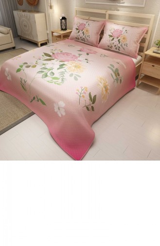 Monohome Pike Takımı Jakar Dokuma Pamuklu 3D Dijital Baskı Pink Rose