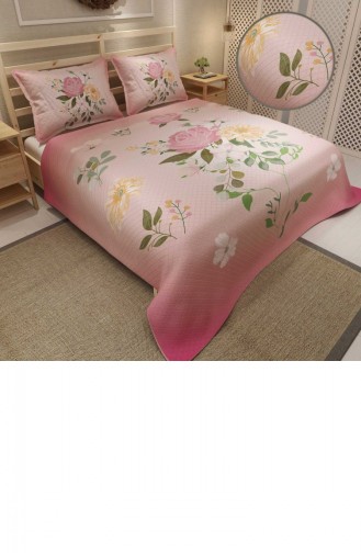 Monohome Pike Takımı Jakar Dokuma Pamuklu 3D Dijital Baskı Pink Rose