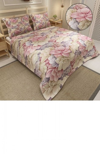 Monohome Pike Takımı Jakar Dokuma Pamuklu 3D Dijital Baskı Flowers Coverlet