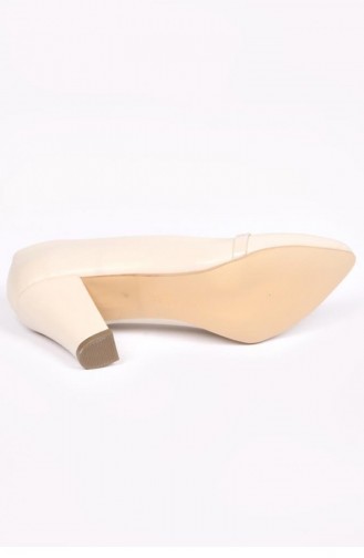 Papuçcity Mhtp 02088 8 Cm Topuklu Kadın Stiletto Ayakkabı Bej