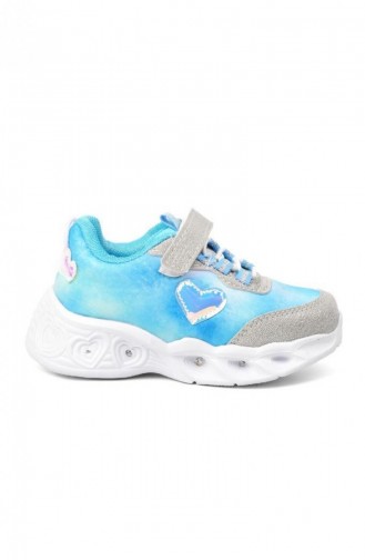 Cool Yuki Işıklı Kız Çocuk Bebe Günlük Spor Ayakkabı Turkuaz