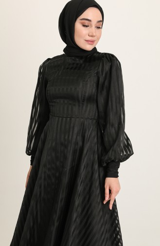 Black İslamitische Avondjurk 0221A-01