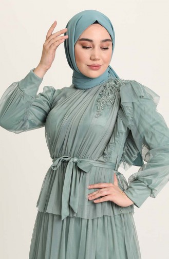 Habillé Hijab Vert noisette 4922-01
