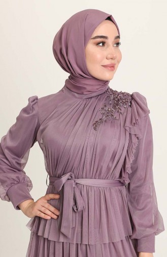 Lila Hijab-Abendkleider 4922-05