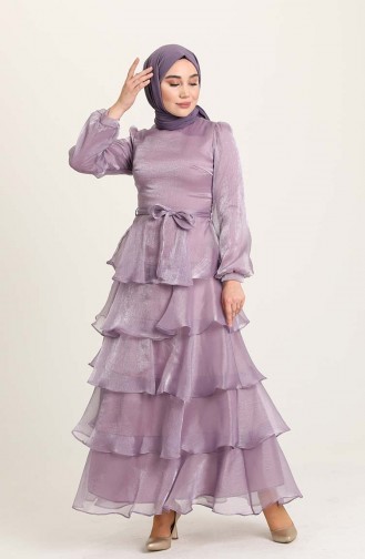 Lila Hijab-Abendkleider 4924-06