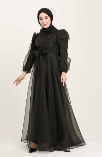 Habillé Hijab Noir 4925-01