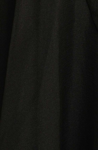 Black Hijab Evening Dress 4925-01