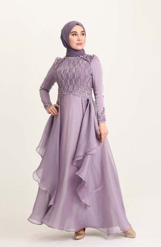 Lilac İslamitische Avondjurk 4946-03