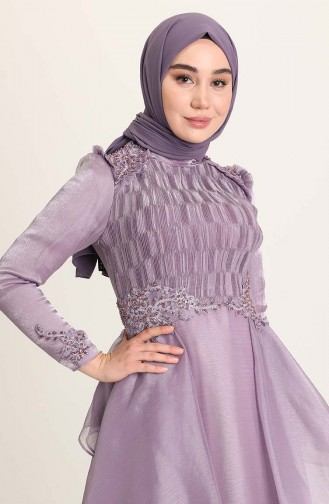 Lila Hijab-Abendkleider 4946-03