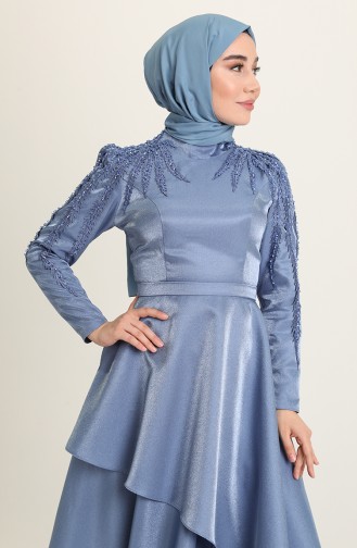 Habillé Hijab Indigo 4958-02