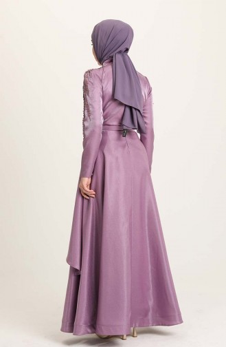 Lilac İslamitische Avondjurk 4958-07