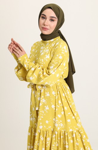 Mustard Hijab Dress 0137-01