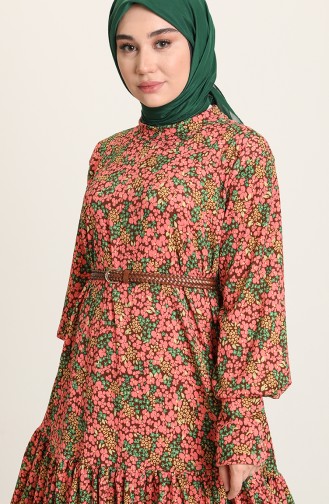 Pink Hijab Dress 0137B -01