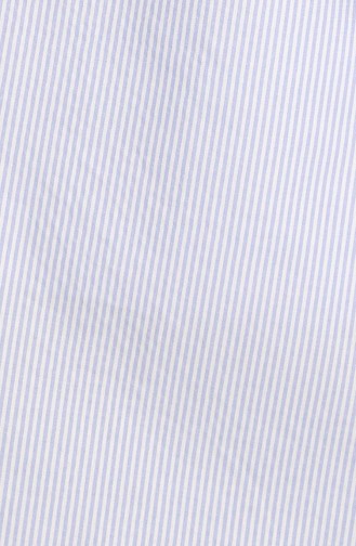 Hellblau Hijab Kleider 3017-01
