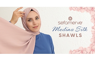 Medina Silk Shawl Models