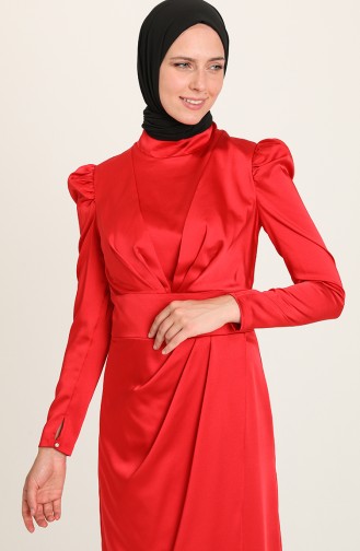 Habillé Hijab Rouge 3415-01
