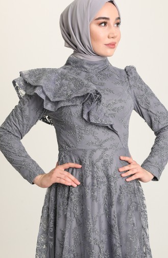 Habillé Hijab Gris 3418-03