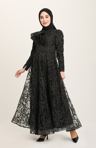 Habillé Hijab Noir 3418-05