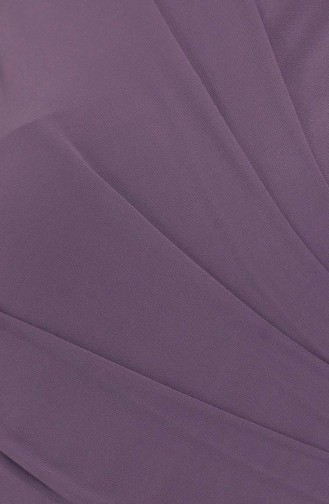 Violet Hijab Evening Dress 4927-05