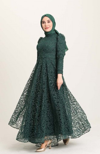 Habillé Hijab Vert emeraude 4933-05