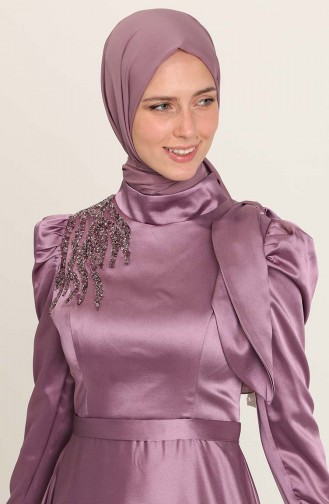 Lilac İslamitische Avondjurk 4937-07