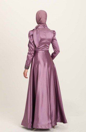 Lila Hijab-Abendkleider 4937-07