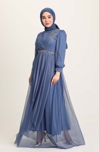 Habillé Hijab Indigo 4940-02