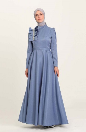 Habillé Hijab Indigo 4942-02