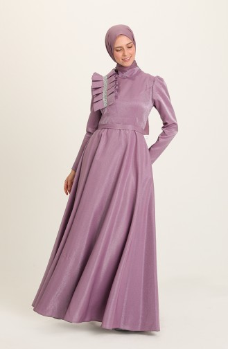 Lila Hijab-Abendkleider 4942-05