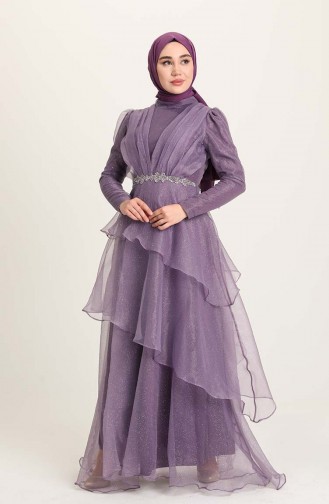 Lila Hijab-Abendkleider 4944-05