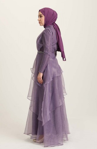Lila Hijab-Abendkleider 4944-05