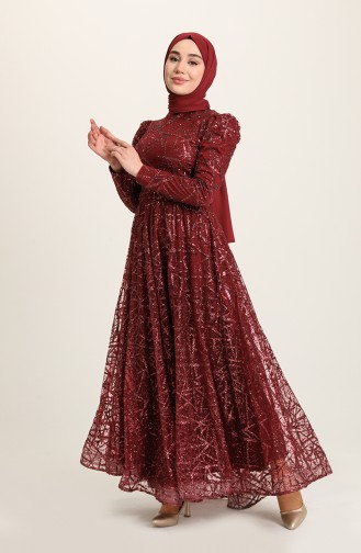 Habillé Hijab Bordeaux 4945-01