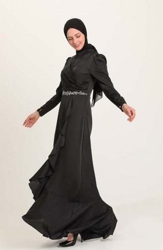 Habillé Hijab Noir 4948-05