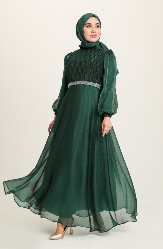 Habillé Hijab Vert emeraude 4950-01