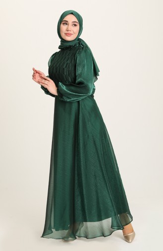 Habillé Hijab Vert emeraude 4950-01