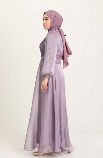 Lilac İslamitische Avondjurk 4950-02