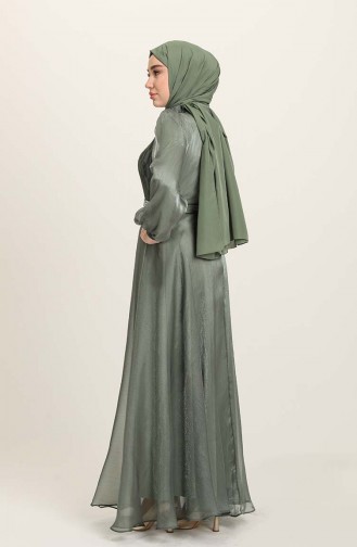 Khaki Hijab-Abendkleider 4950-05