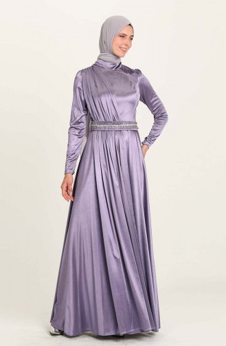 Lilac İslamitische Avondjurk 4952-06