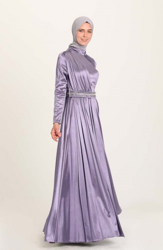 Lilac İslamitische Avondjurk 4952-06