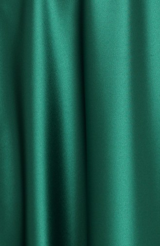 Emerald Green Hijab Evening Dress 4953-09