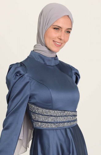 Habillé Hijab Indigo 4954-01