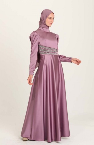 Lilac İslamitische Avondjurk 4954-06