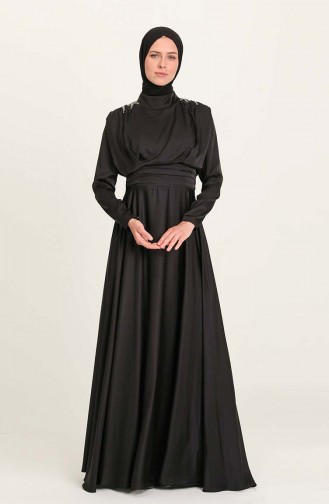 Habillé Hijab Noir 4956-04