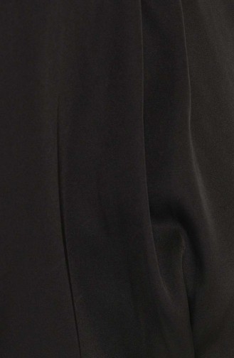 Schwarz Hijab-Abendkleider 4956-04