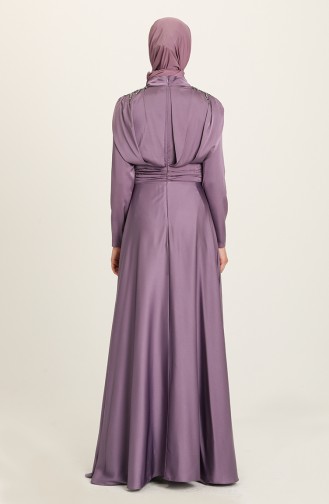 Lila Hijab-Abendkleider 4956-05