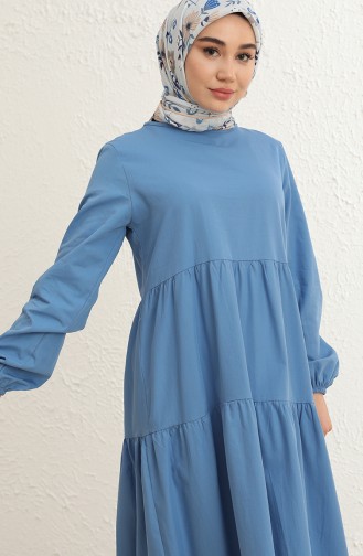 Blue Hijab Dress 1795B-01