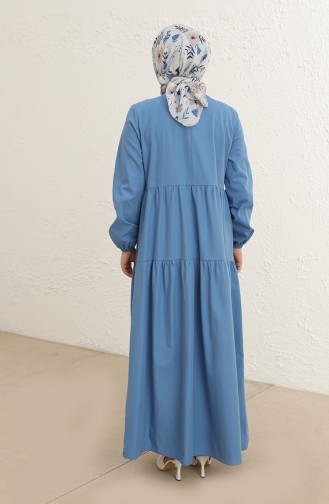 Blue Hijab Dress 1795B-01